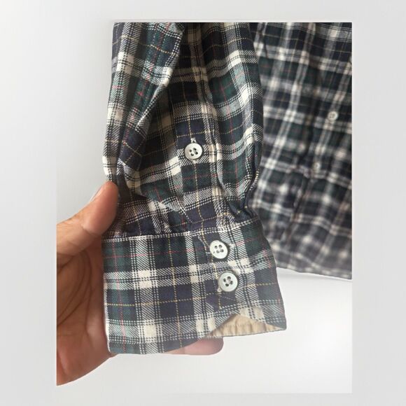 rag & bone Black and White Plaid Casual Button Down Shirt - Picture 3 of 9